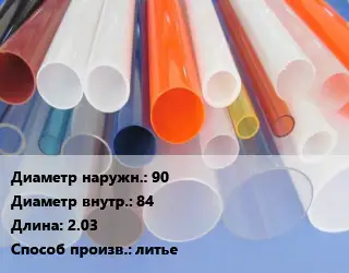 Труба из оргстекла 90х84 L=2.03 литье